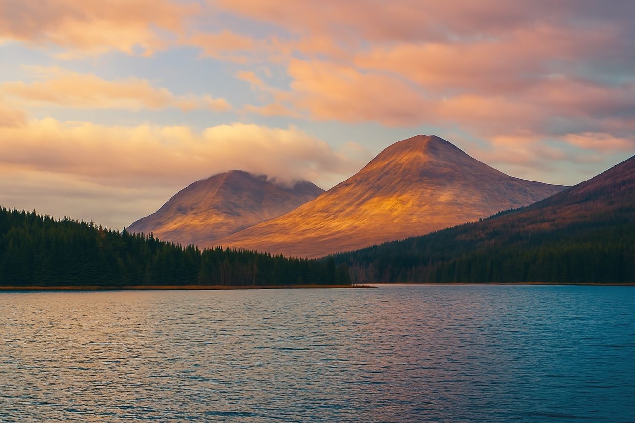 After editing: Enhanced landscape photo