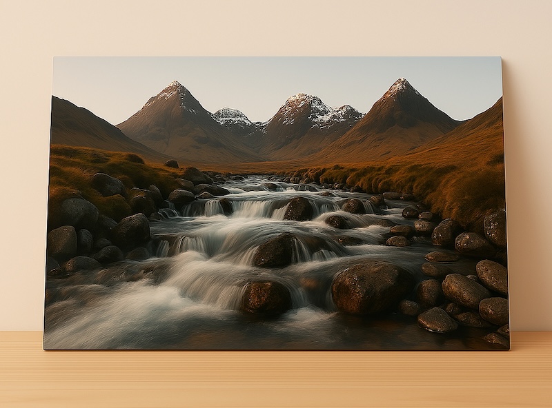 Premium photo print display